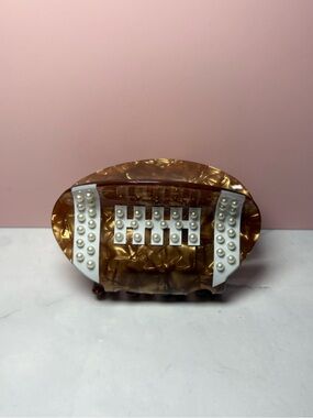 🏈 Football Claw Hair Clip NWOT